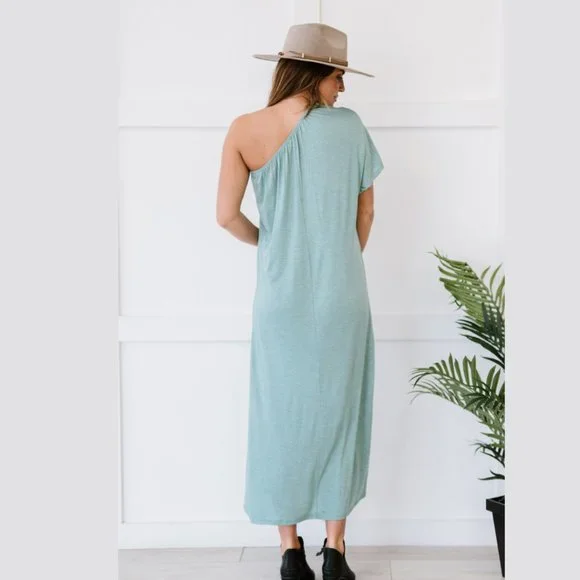 Last One New Dash of Sass One-Shoulder Dress - Picture 4 of 5